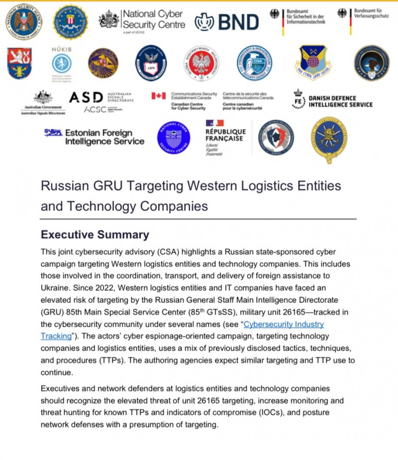 BIS společně s NSA, FBI a dalšími organizacemi popsala ruskou kyberšpionáž